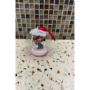 Vintage MINNIE MOUSE GLASS ORNAMENT